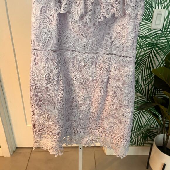 Saylor Lilac Adwoa Lace Overlay Dress XL - Picture 4 of 11